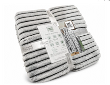 Cargar imagen en el visor de la galería, COBIJA FLANNEL 3D BLANCO/NEGRO 160X230