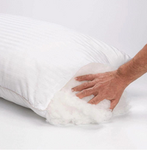 Cargar imagen en el visor de la galería, ALMOHADA SUAVE RAYA SATIN 250H SILI PLUMA