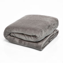 Cargar imagen en el visor de la galería, Cobija Flannel  Fleece Gris Oscuro