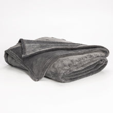 Cargar imagen en el visor de la galería, Cobija Flannel  Fleece Gris Oscuro
